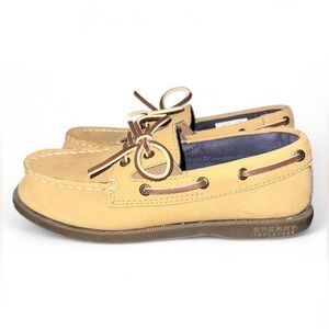 Sperry Kids Tan Boat Shoes